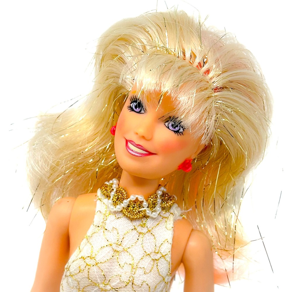 Hasbro Jem and the Holograms Glitter and Gold Jem Doll 1986 Vintage 80s Fashion